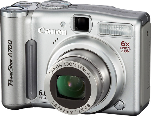 Canon PowerShot A700 product photograph